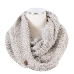 BEARPAW INFINITY SCARF TAN COLOR O/S